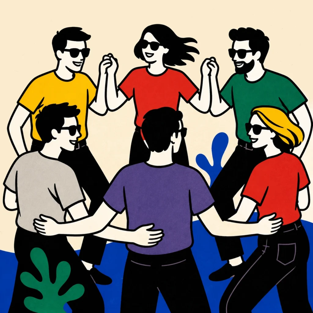 Artistas bailando